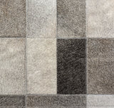 Cowhide Patchwork Rug, Daedalus, Ashen, 8'x10'