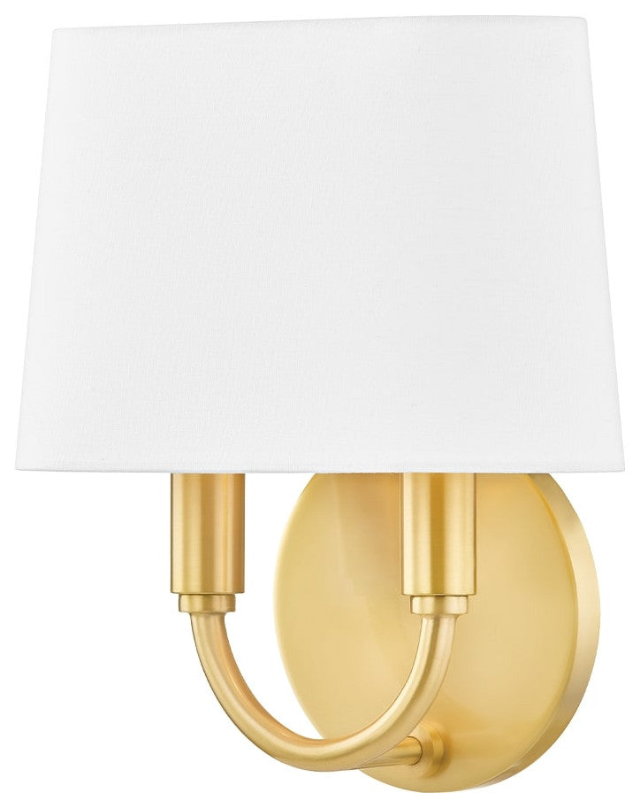 Clair 2-Light Wall Sconce, Aged Brass
