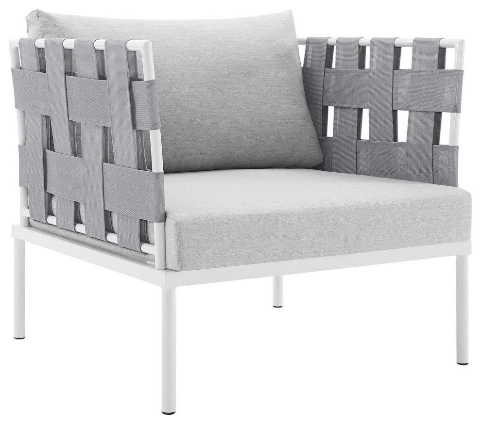 Harmony 8-Piece Sunbrella Outdoor Patio Aluminum Seating Set