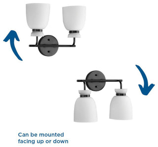 Lexie Collection Contemporary Vanity Light, Matte Black