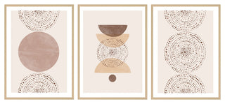 Boho Framed 3-Piece Wall Art Set by The Miuus Studio, 16"x24", Framed