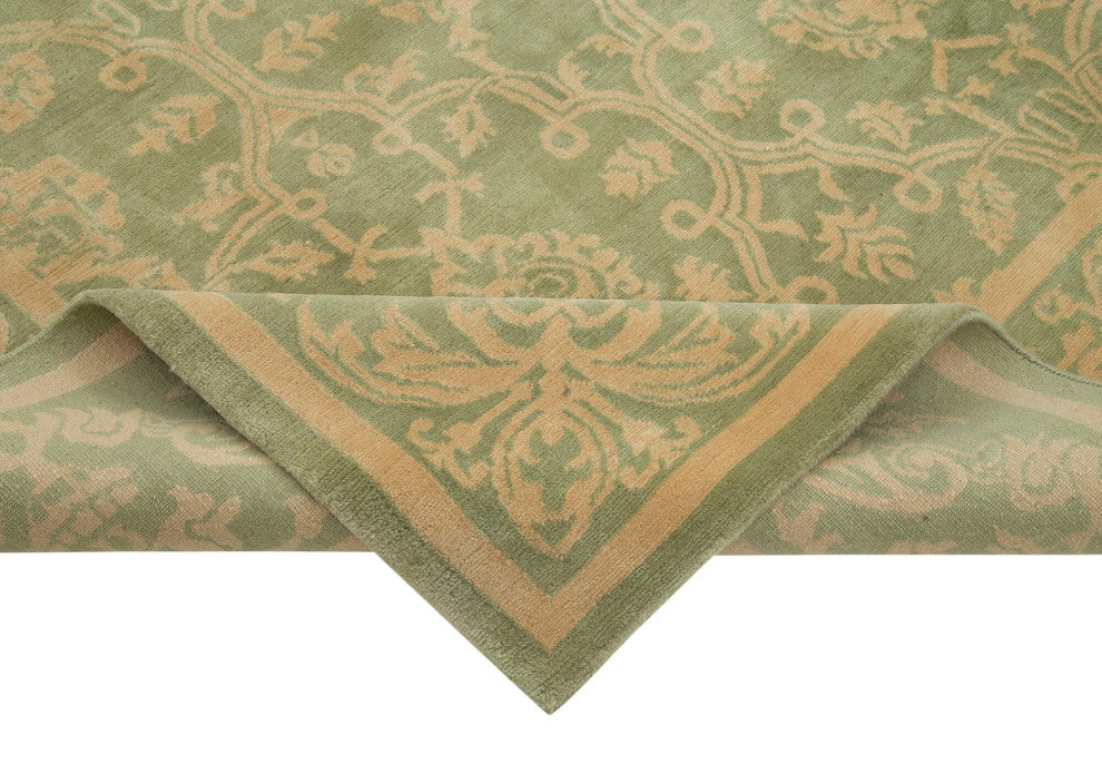 Rug N Carpet - Hand-Knotted Oriental 8' 2" x 10' 2" Pastel Oushak Area Rug