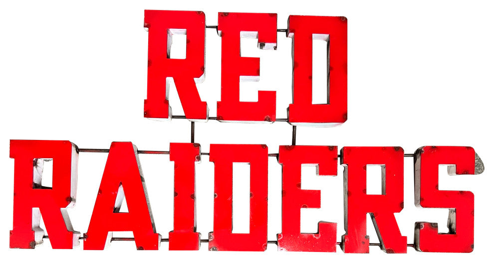 Texas Tech Red Raiders Recycled Metal Wall Decor