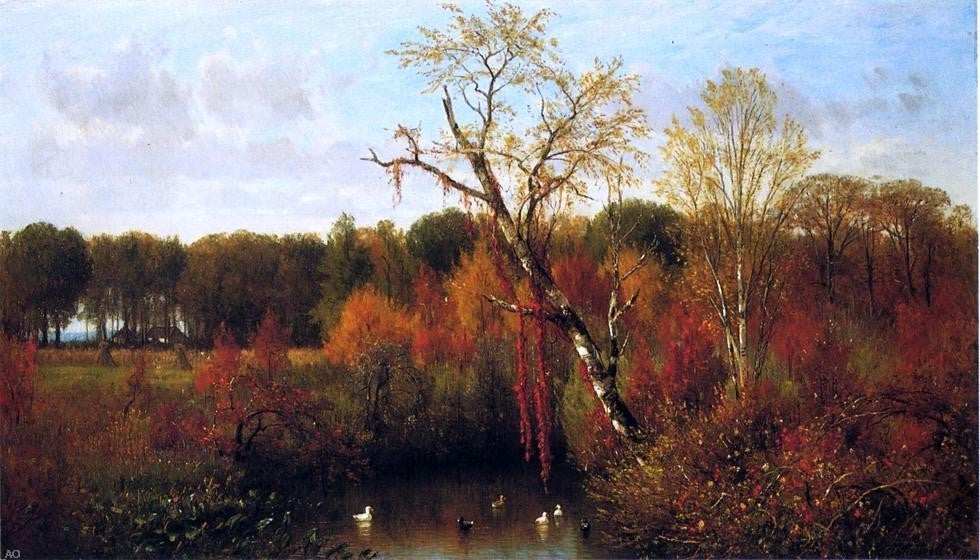 Thomas Worthington Whittredge The Duck Pond Wall Decal
