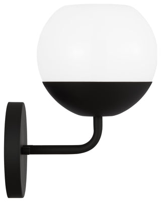 Alvin One Light Wall / Bath Sconce, Midnight Black