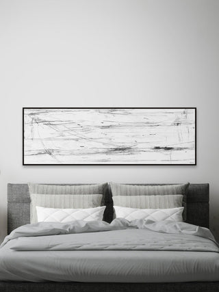 "Pointless Thoughts" Floater Framed Painting Print on Canvas, 60x20
