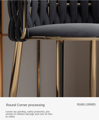 Light Luxury Nordic Single Sofa Chair, Black