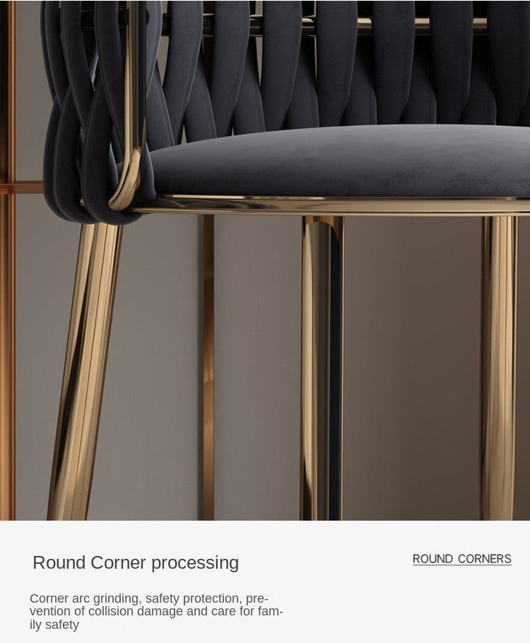 Light Luxury Nordic Single Sofa Chair, Black
