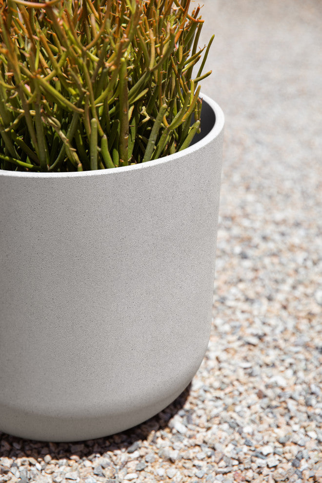 Pure Series Kona Planter, Grey, 10", 2 Pack