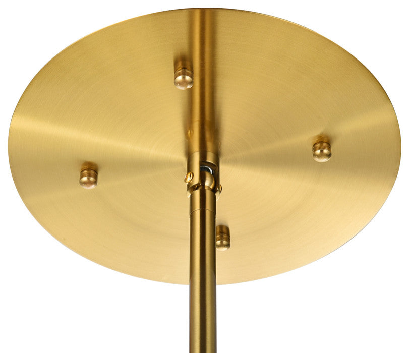 Victor 42" Crystal Starburst Oval Pendant, Gold