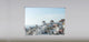 "Mykonos" Artwork, 6' Shade, Partial Sheer, Left