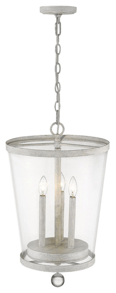 Callie 3-Light Country White Foyer Pendant