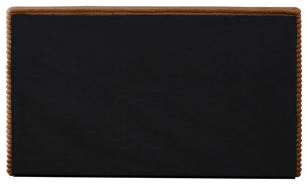 Dexter Upholstered Bed, Saddle, Queen, Corduroy Fabric