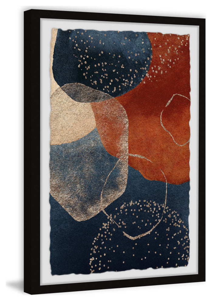 "Muted Conflict" Framed Painting Print, 24x36