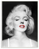 Stupell Industries Marilyn Portrait Red Vintage Hollywood Movie Star, 10 x 15