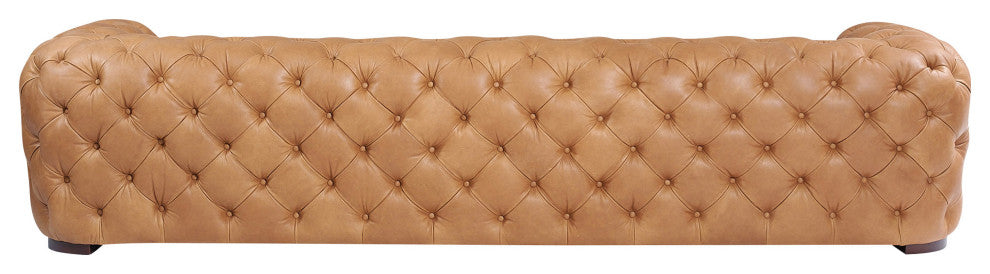Divani Casa Dexter, Transitional Camel Tufted Sofa