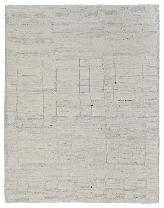 Conor Modern Distressed, Ivory/Gray/Blue, 5'6"x8'6" Area Rug