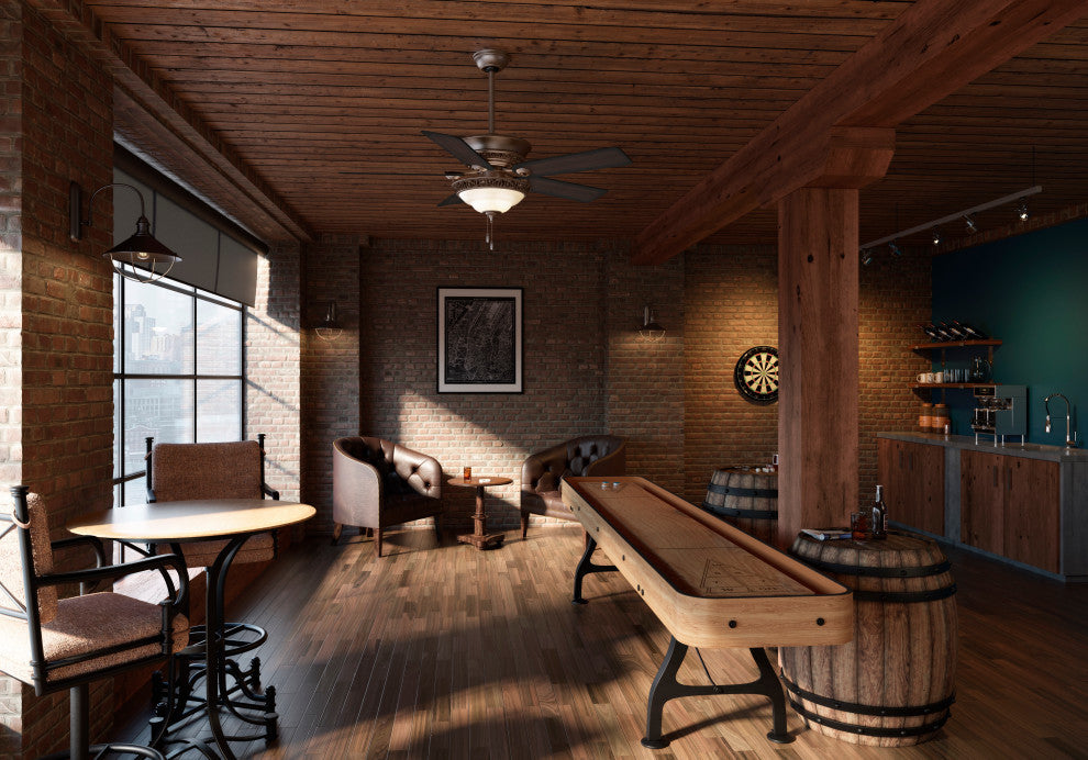 Hunter Fan Company Italian Countryside Cocoa Ceiling Fan With Light, 52"