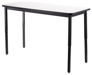 NPS Heavy Duty Height Adjustable Steel Table, 30 X 72, Whiteboard Top