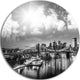 Amazing Night In New York City, Cityscape Photo Disc Metal Artwork, 11"
