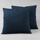 Heritage Plush Velvet Cushion Cover Pair, Eternal Blue, 18w X 18l