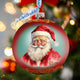Captivating Smile of Santa Ball Glass Ornament Christmas Decor