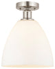 Innovations 616-1F-SN-GBD-91 1 Light Semi-Flush Mount, Brushed Satin Nickel