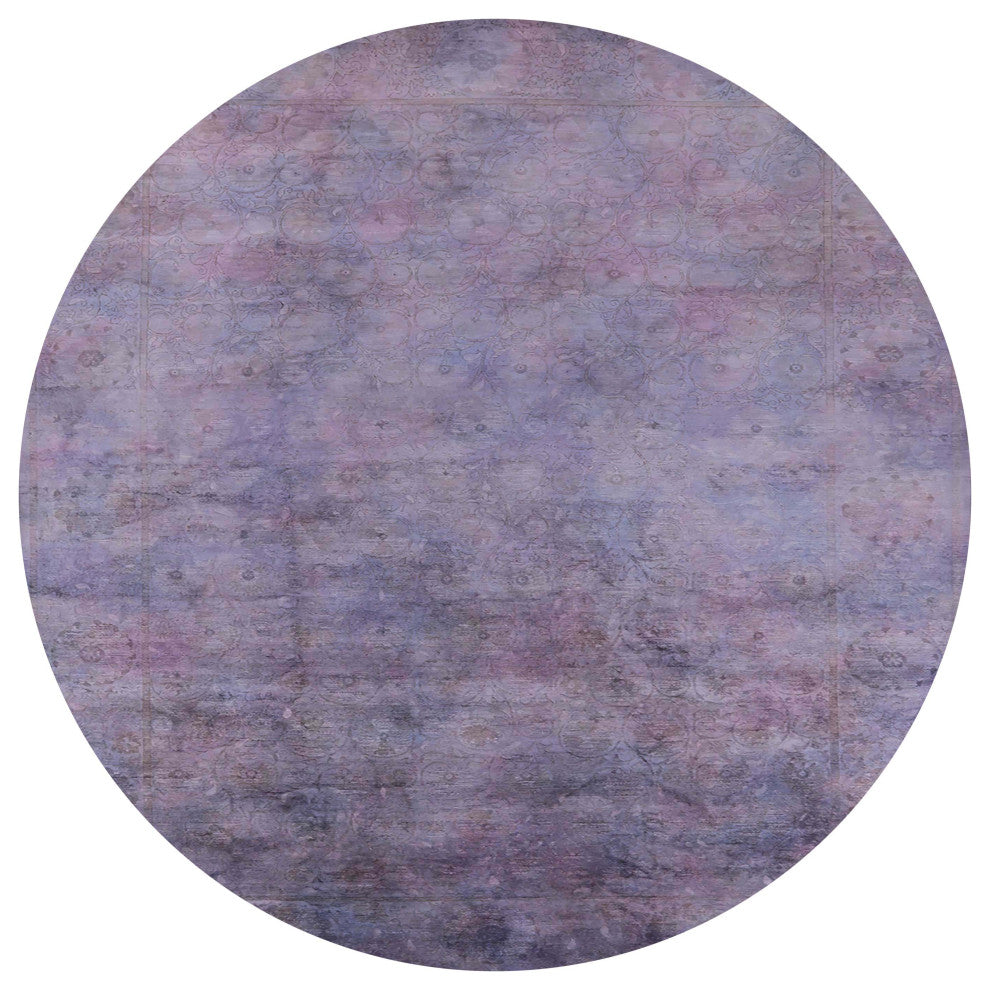Ahgly Company Indoor Round Mid-Century Modern Area Rugs, 4' Round