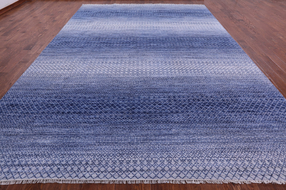 10' 1" X 14' 1" Savannah Grass Handmade Wool Rug - Q13186