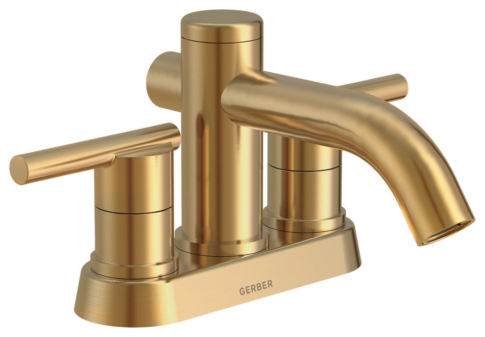 Parma Two Handle Centerset Lavatory Faucet Chrome, Brushed Bronze