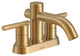 Parma Two Handle Centerset Lavatory Faucet Chrome, Brushed Bronze