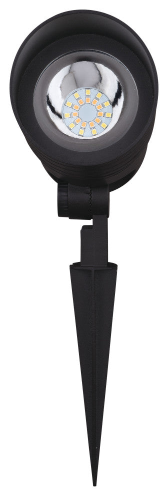 Low-Voltage Aluminum Black Outdoor Landscape Path Flood Light LED Clear Glass