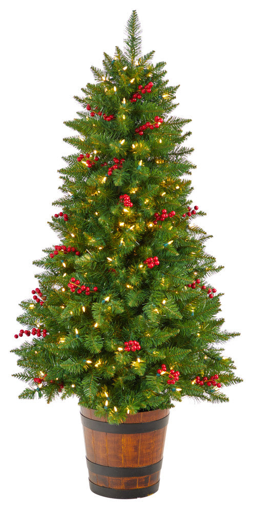 5' Colorado Aspen Pre-Lit Artificial Porch Christmas Tree With 200 LED lights