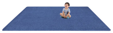 Just Kidding 6' X 9' Area Rug, Color Cobalt Blue