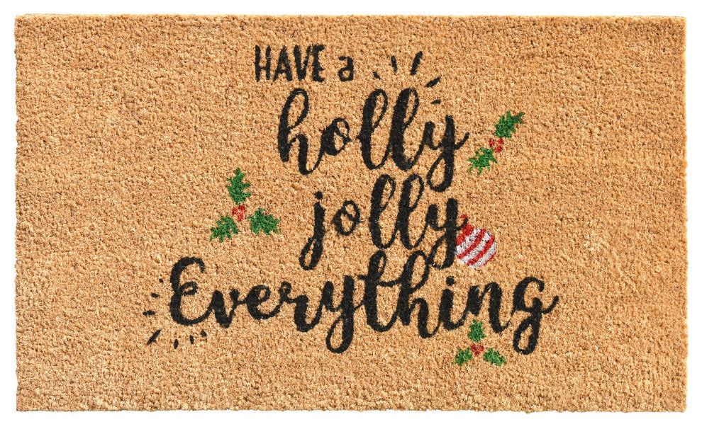 Holly Jolly Doormat, 24'' X 36''