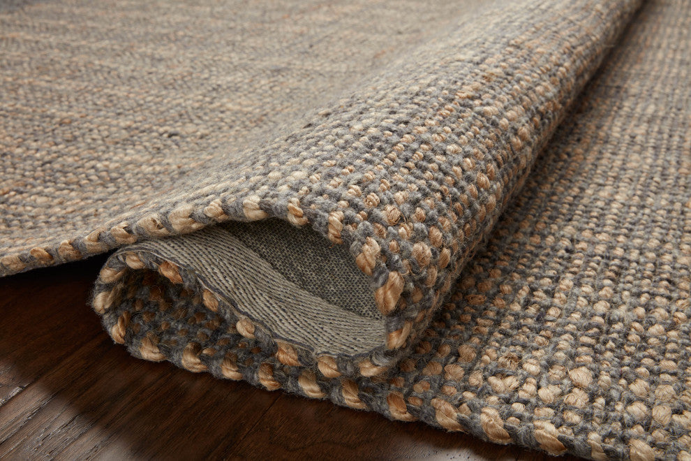 Jean Stoffer x Loloi Cornwall Charcoal / Natural 7'-9" x 9'-9" Area Rug