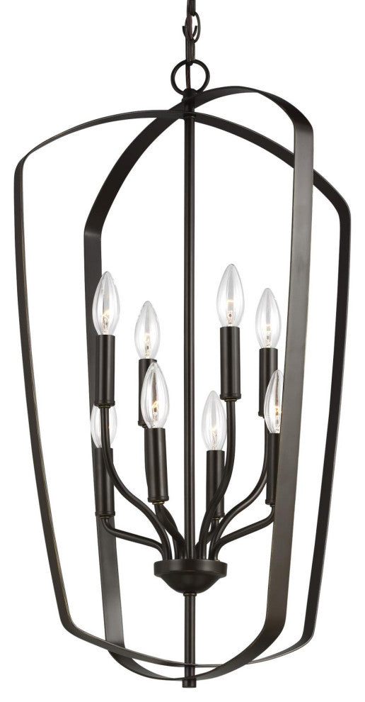 Generation Lighting 5134908 Romee 8 Light 18"W Pendant - Chrome