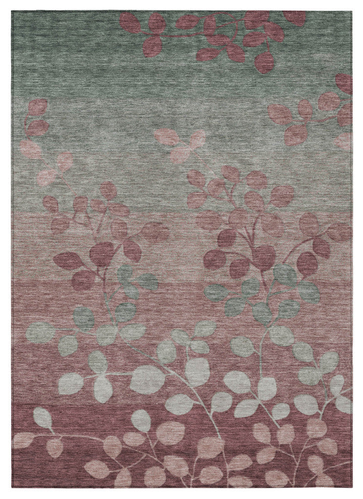 Machine Washable Indoor/Outdoor Chantille ACN1900 Blush 10' x 14' Rug