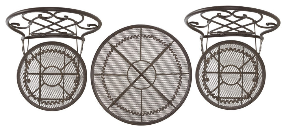 Safavieh Adriel 3Pc Bistro Set, Rustic Brown
