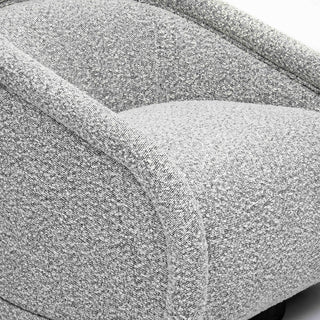 Rory Boucle Swivel Chair, Grey