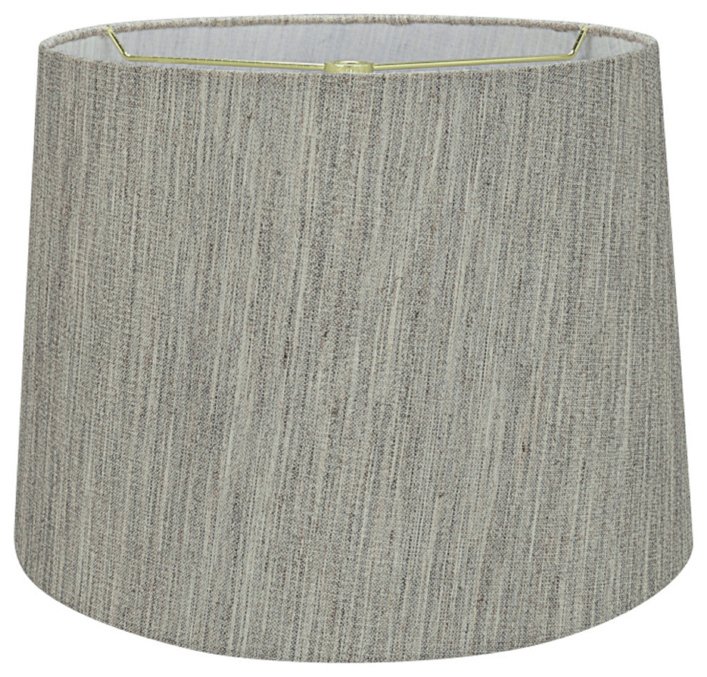 Aspen Creative 32951 Hardback Empire Spider Lamp Shade in Light Grey 12"x14"x10"