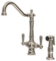 Americana Two Handle Kitchen Faucet, Pvd Brushed Nickel