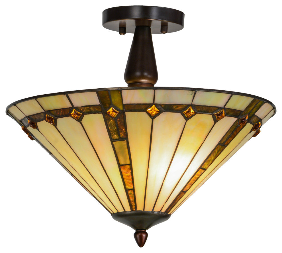 16W Belvidere Semi-Flushmount