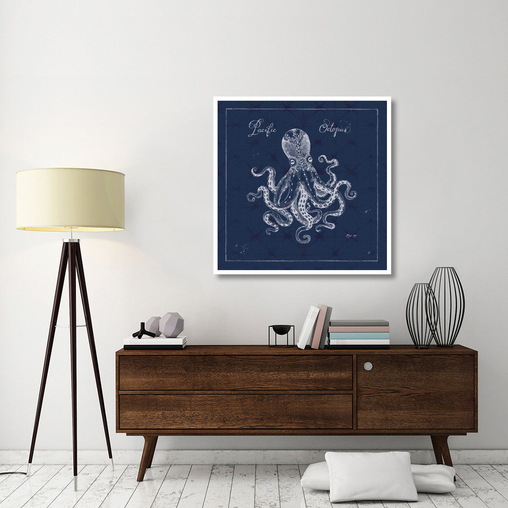 "Underwater Life X" Digital Paper Print by Daphne Brissonnet, 42"x42"