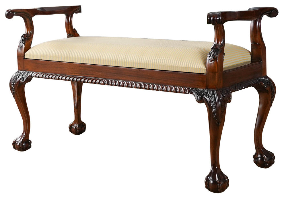 Ball and Claw Piano Bench
