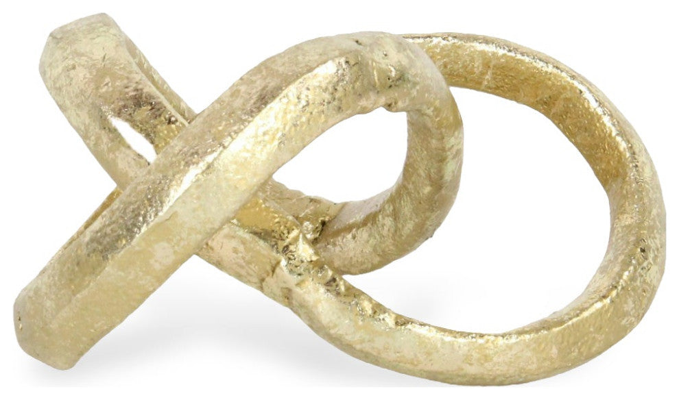 Kompo Modern Gold Abstract Infinite Knot Decor