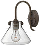 Hinkley Congress Medium Retro Glass Single Light Sconce, Oil Rubbed Bronze