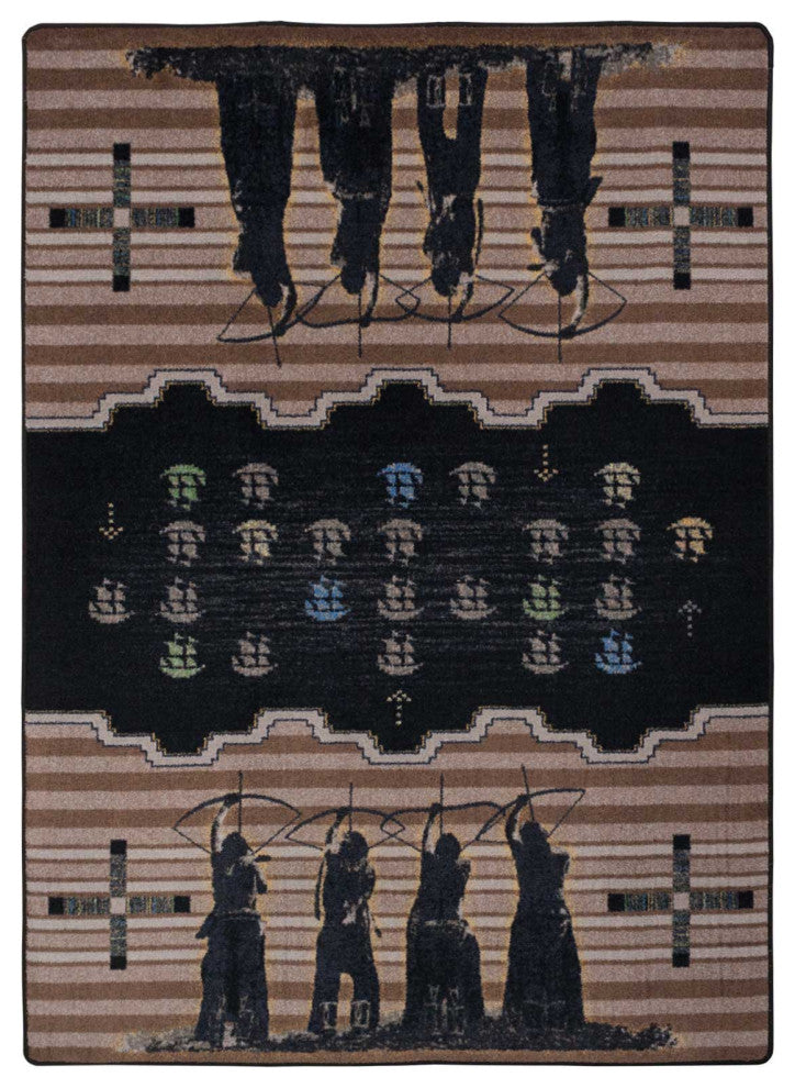 The Invaders, Brown, 5'x8'