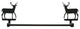 Towel Bar, Large, Small, Deer