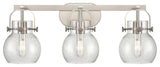 Pilaster Ii Sphere 3 27" Bath Vanity-Light Satin Nickel